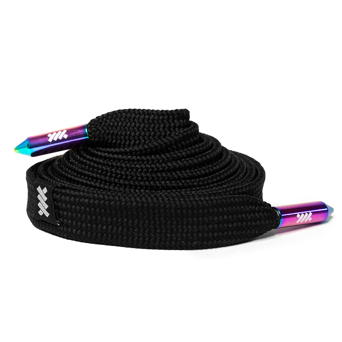 Black Shoelace Belt w/ Interchangeable Aglets Lacorda Threads