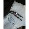 Black Paisley Shoelace Belt