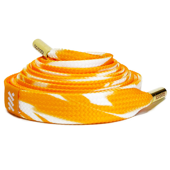 Orange Cream Shoelace Belt