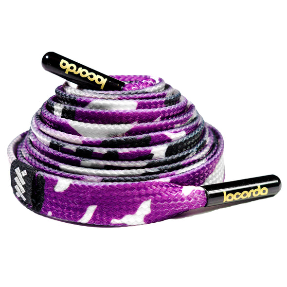 Purple Camo Shoelace Belt